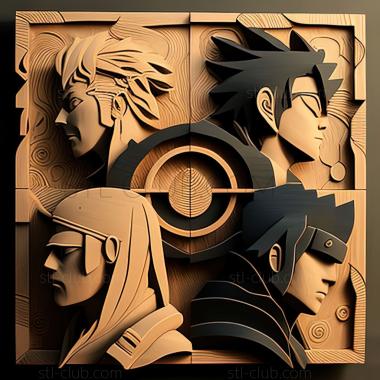 3D model Four of Sound from Naruto (STL)
